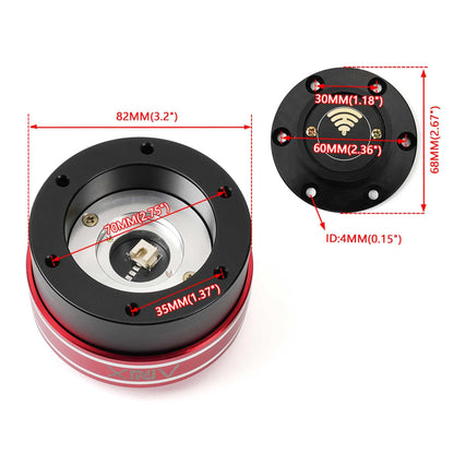 70MM Quick Release Steering Wheel Hub Adapter for MOZA Simagic M10 A/Mini Euro Truck