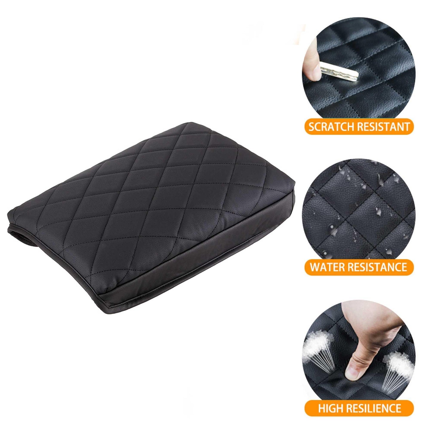 Tesla Center Console Cover Armrest Cushion PU Leather Armrest Protector