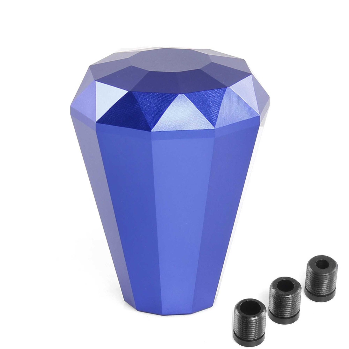 Universal Aluminum Diamond Shape Shift Knob with 3 Adapters