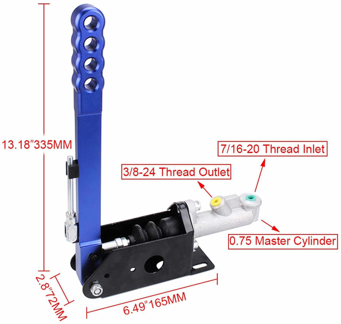 Universal Hydraulic Handbrake Adjustable E-brake Long Lever Handle for Drift Track Rally Racing