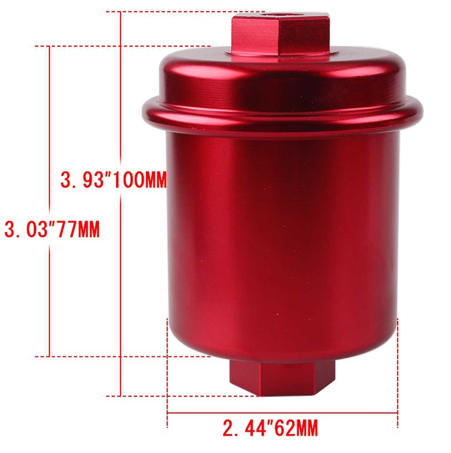 Universal High Flow Performance Fuel Filter Washable
