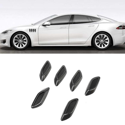 Universal 6Pcs ABS Car Air Flow Vent Side Fender Cover Trim