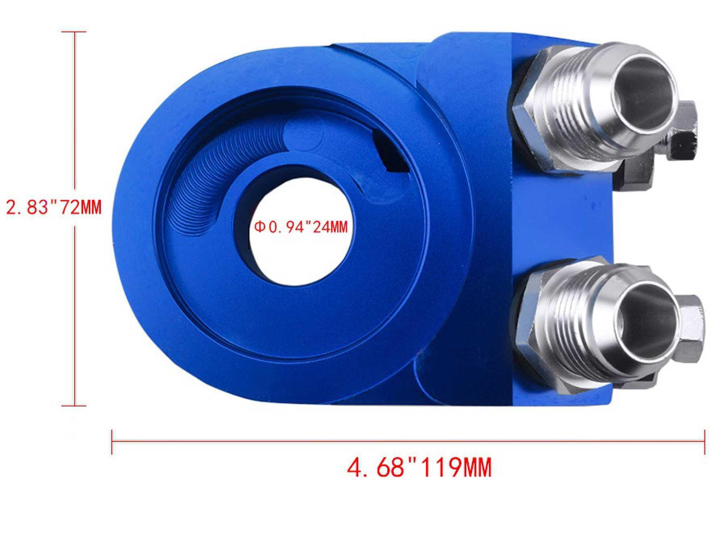 AN10 Oil Filter Sandwich Plate Adapter Oil Cooler Sandwich Turbo T3 T4 Engine Plate