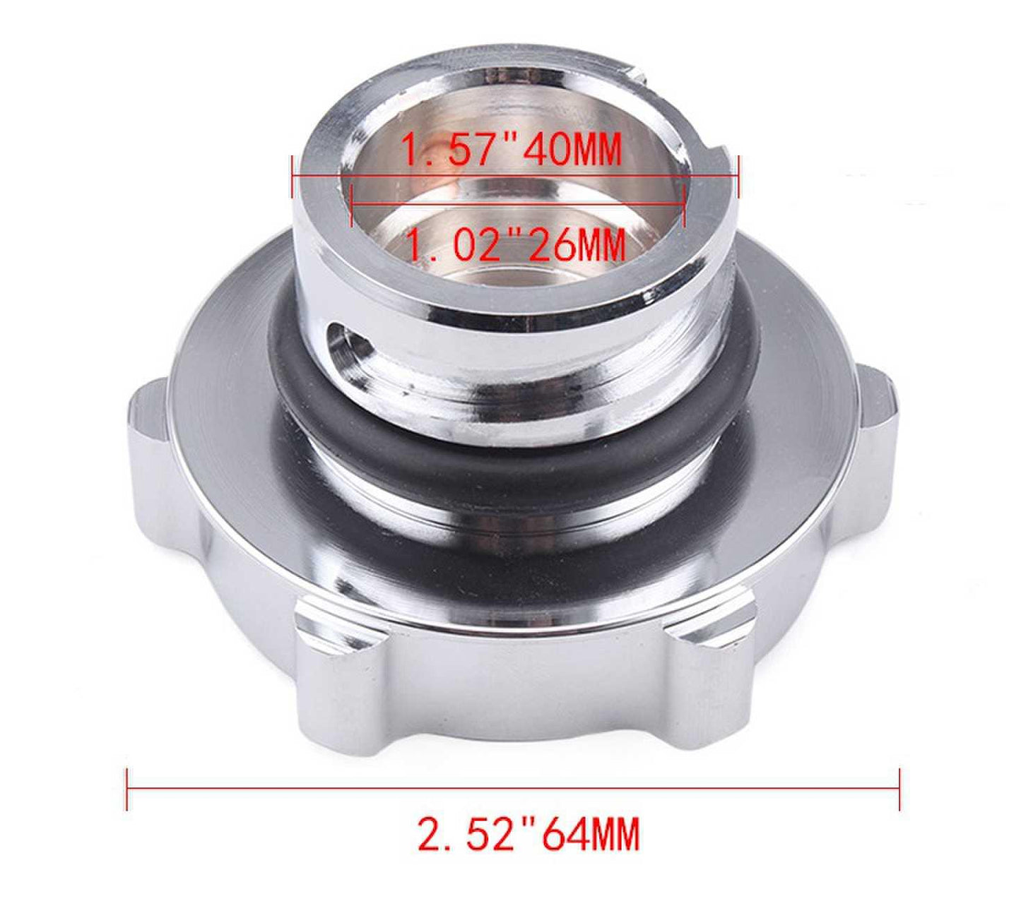 Billet Polished Aluminum Alloy Oil Filler Cap with Seal for Chevrolet Camaro Corvette LSX LS1 LS6 LS2 LS3 LS4