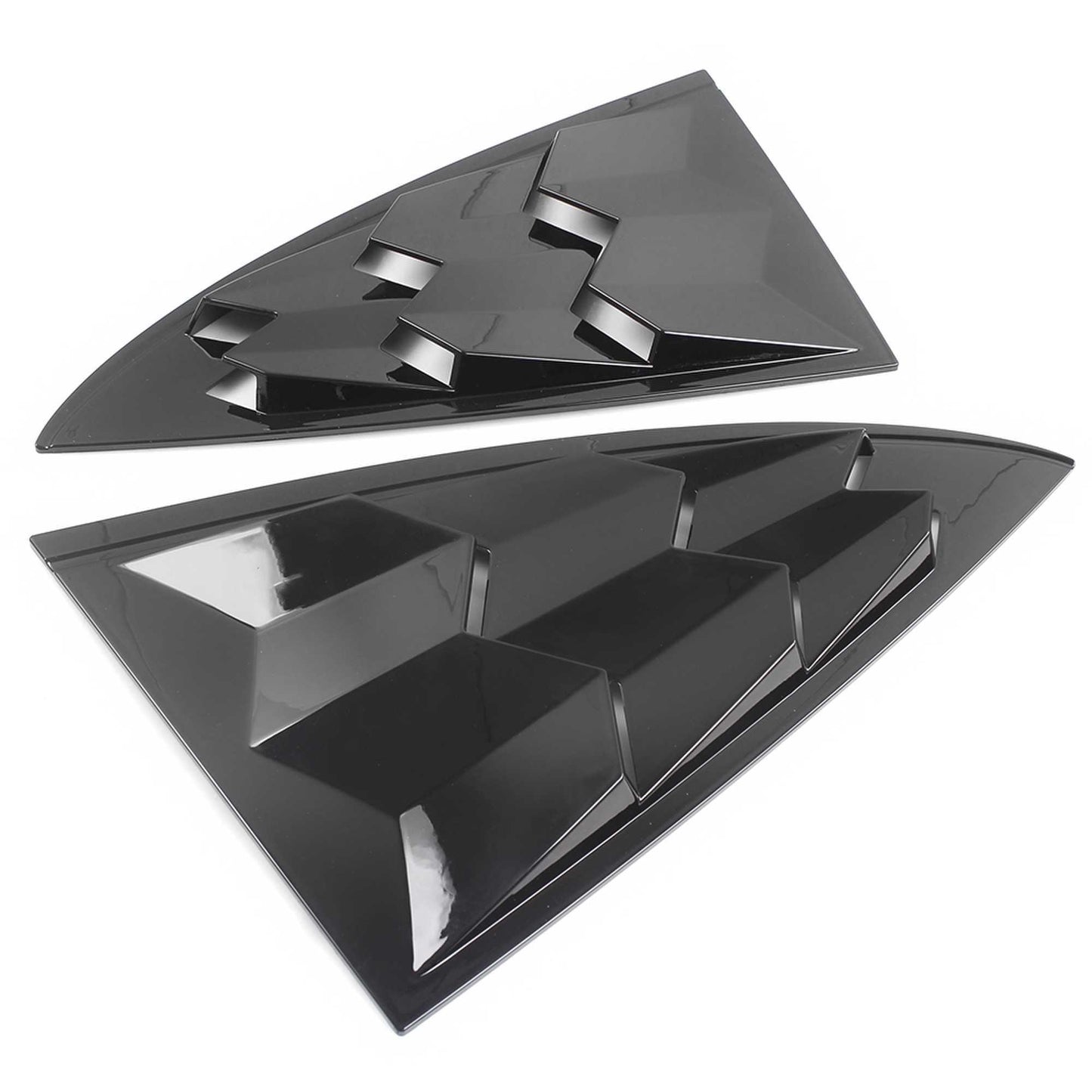 Carbon Fiber Side Window Louvers Cover Vent Cover for Model 3 2017-2021
