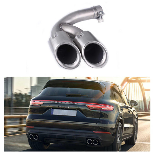 2018 Porsche Cayenne Dual Exhaust Tips Exhaust Muffler