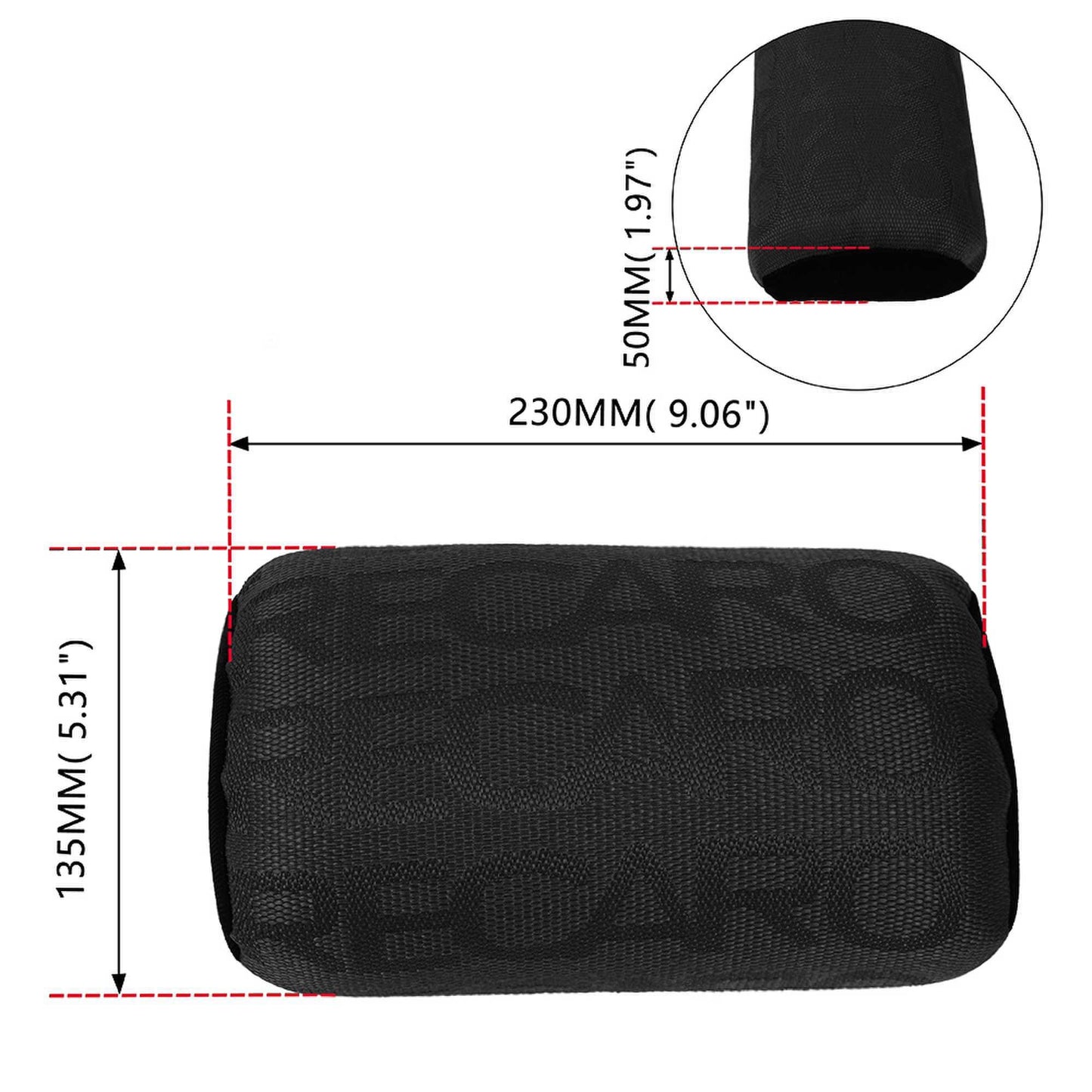 Universal 2Pcs Soft Auto Pillow JDM Style RECARO Neck Pillow Fabric Gradation Car Seat Headrest Car Neck Pillows
