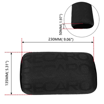 Universal 2Pcs Soft Auto Pillow JDM Style RECARO Neck Pillow Fabric Gradation Car Seat Headrest Car Neck Pillows