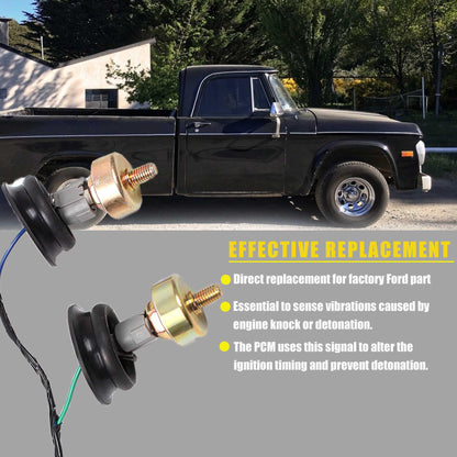 Dual Knock Sensors and Wire Harness for Chevy GM LS1 LS6 LQ9 4.8L 5.3L 6.0L 8.1L