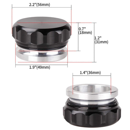 Aluminium Weld on Filler Neck and Cap Oil Fuel Surge Tank Water Tank Radiator Coolant Reservoir Cap