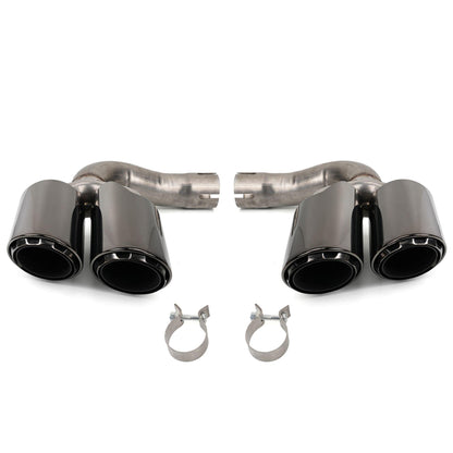 2018-2022 Porsche Cayenne Dual Round Exhaust Tip Exhaust Muffler
