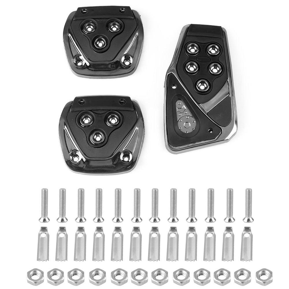 3Pcs Non-Slip Rubber Manual Foot Pedal Cover Set Kit