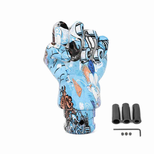 Universal Resin Shift Knob Hand Graffiti Gear Shifter Knob