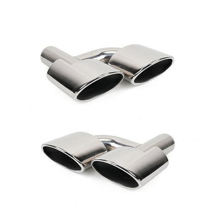 2011-2014 Mercedes Benz C Class W204 Dual Exhaust Tips Exhaust Muffler