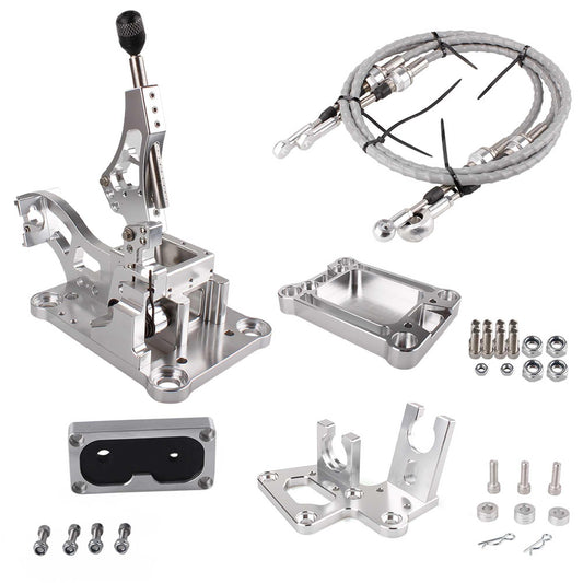Billet Shifter Box Shifter Cable Bracket Transmission Set for K20 K24 K Swap EG EK K-Series Civic