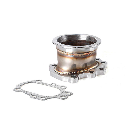 Turbo Adaptor Flange for T25 T28 Gt25 Gt28 8 Bolt 3 inch 76mm V Band Turbo Outlet Downpipe Flange
