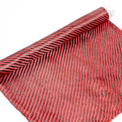 Real Carbon Fiber Cloth 3K/220Gsm 0.28mm Thickness Twill Honeycomb Hybrid DIY Fabric