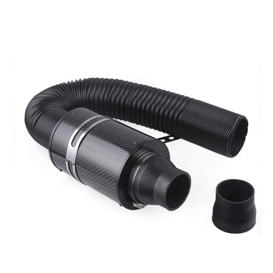 Universal 3inch Carbon Fiber Cold Feed Induction Kit Cold Air Filter Box Intake Kit