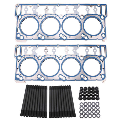 Cylinder Head Stud 18mm Engine Gasket Bolt and Nut Kit for Ford 6.0L Powerstroke Diesel
