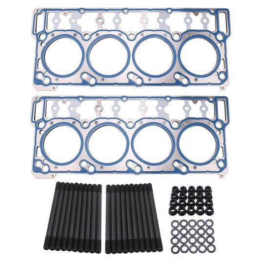 Cylinder Head Stud 18mm Engine Gasket Bolt and Nut Kit for Ford 6.0L Powerstroke Diesel