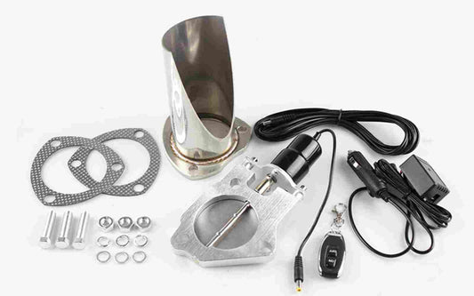 Universal 3 inch Exhaust Pipe Half Set Controller Kit