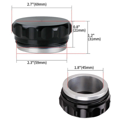 Aluminium Weld on Filler Neck and Cap Oil Fuel Surge Tank Water Tank Radiator Coolant Reservoir Cap