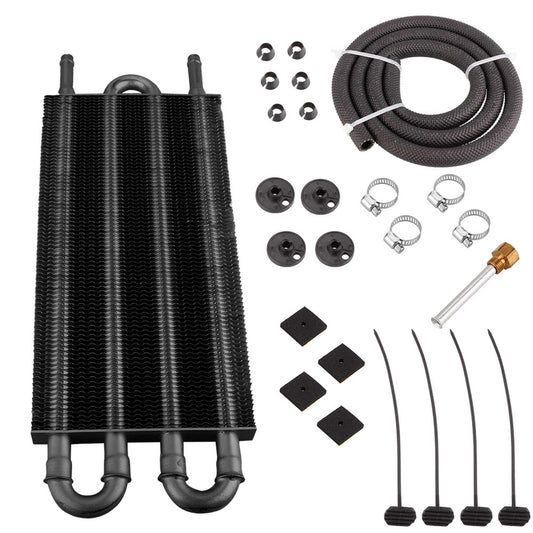 Universal Transmission Oil Cooler Kit 4/6/8 Pass Tube &  Fin Oil Cooler Kit