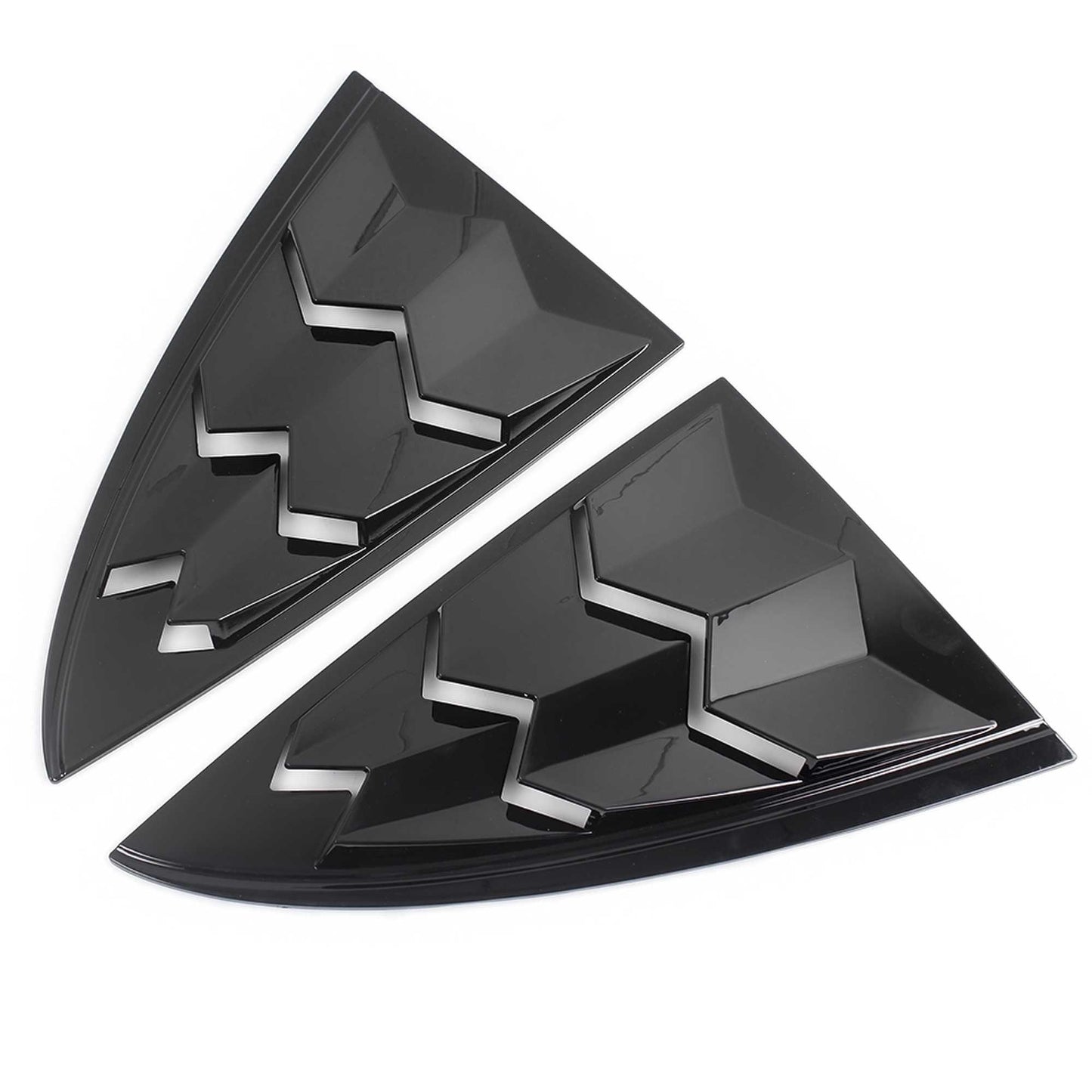 Carbon Fiber Side Window Louvers Cover Vent Cover for Model 3 2017-2021