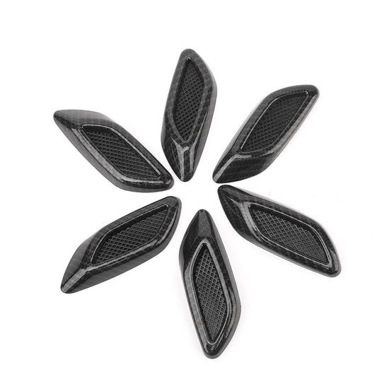 Universal 6Pcs ABS Car Air Flow Vent Side Fender Cover Trim