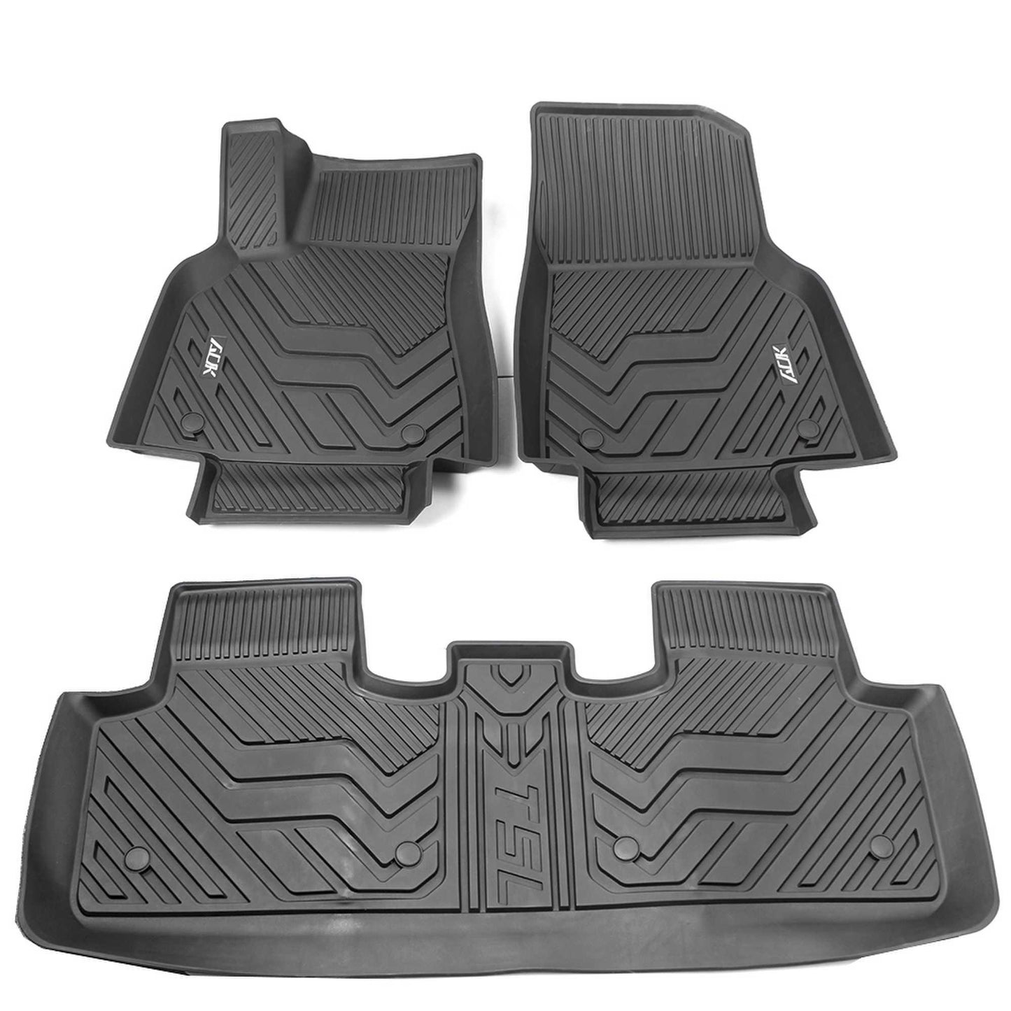 Floor Mats Set Single-Layer Left Rudder Foot Pad for Tesla Model3/Y