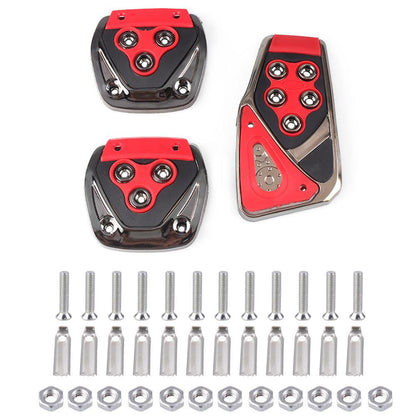 3Pcs Non-Slip Rubber Manual Foot Pedal Cover Set Kit