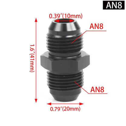 Car Oil Cooling Tubing Outer Wire Connection Adapter Aluminum Joint Oil Cooling Reducing AN6 AN8 AN10