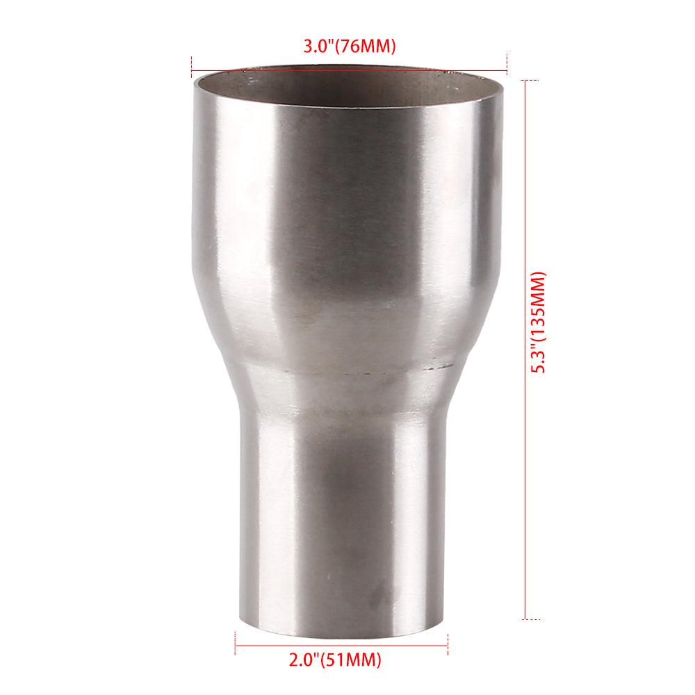 Universal Exhaust Reducer Connector Pipe Tube Adapter OD:2" 2.25'' 2.5'' 3''