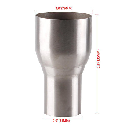 Universal Exhaust Reducer Connector Pipe Tube Adapter OD:2" 2.25'' 2.5'' 3''