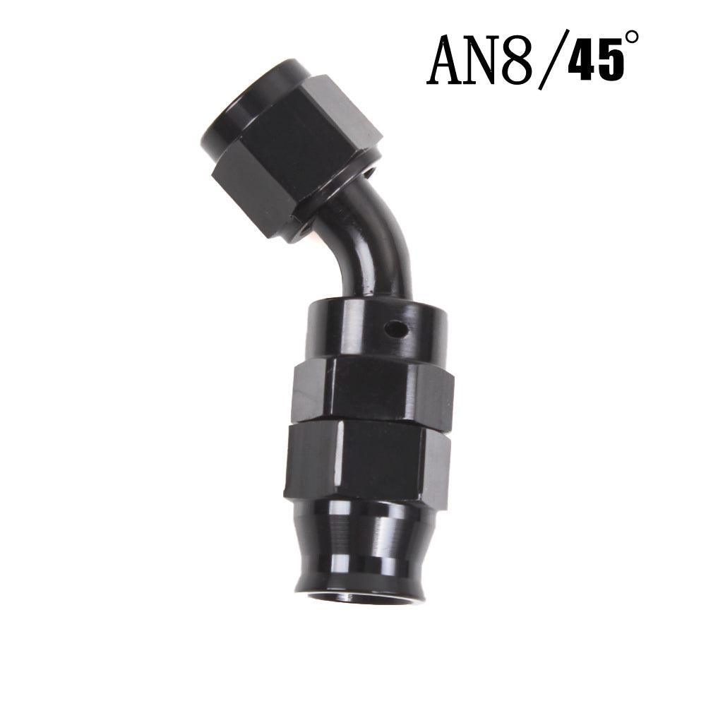 AN6 AN8 AN10 Straight 45 90 180 Degree Oil Fuel Swivel Hose End Fitting Oil Hose End Adaptor Kit