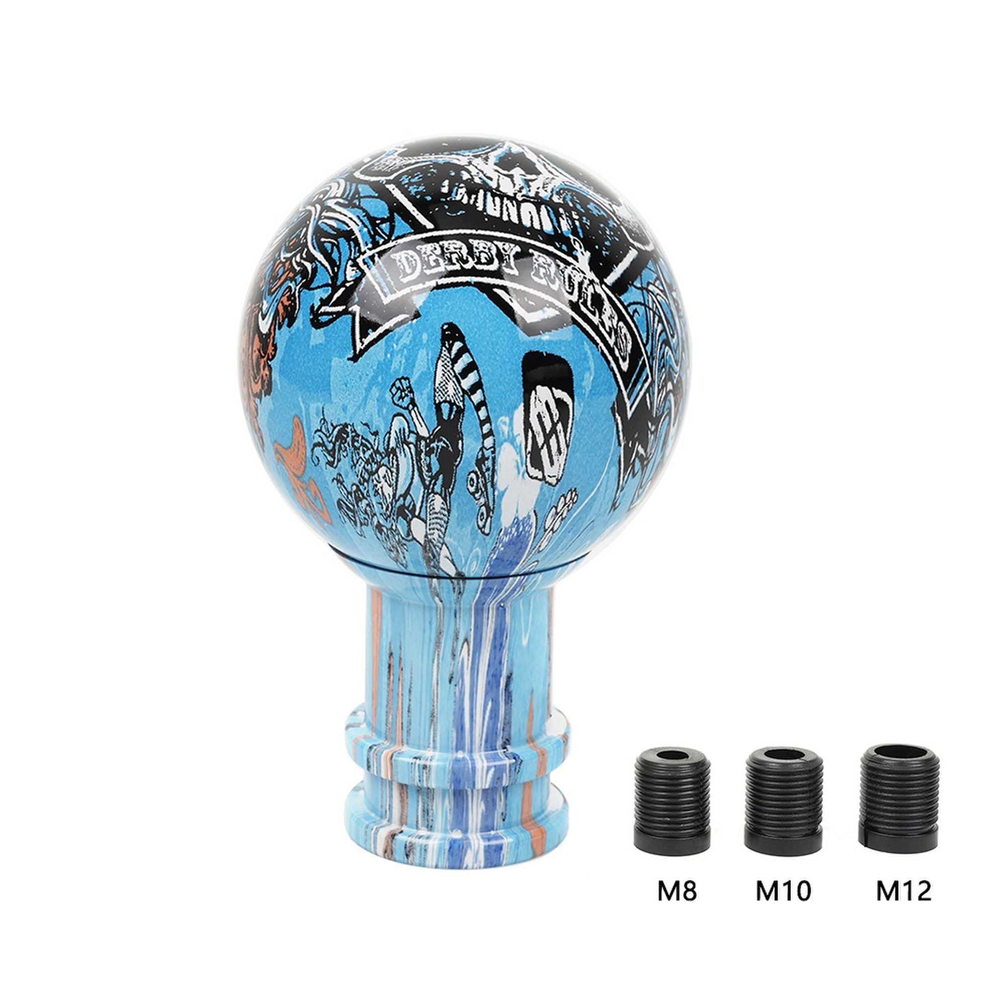 Universal Acrylic Shift Knob Ball Graffiti Gear Stick Shift Knob