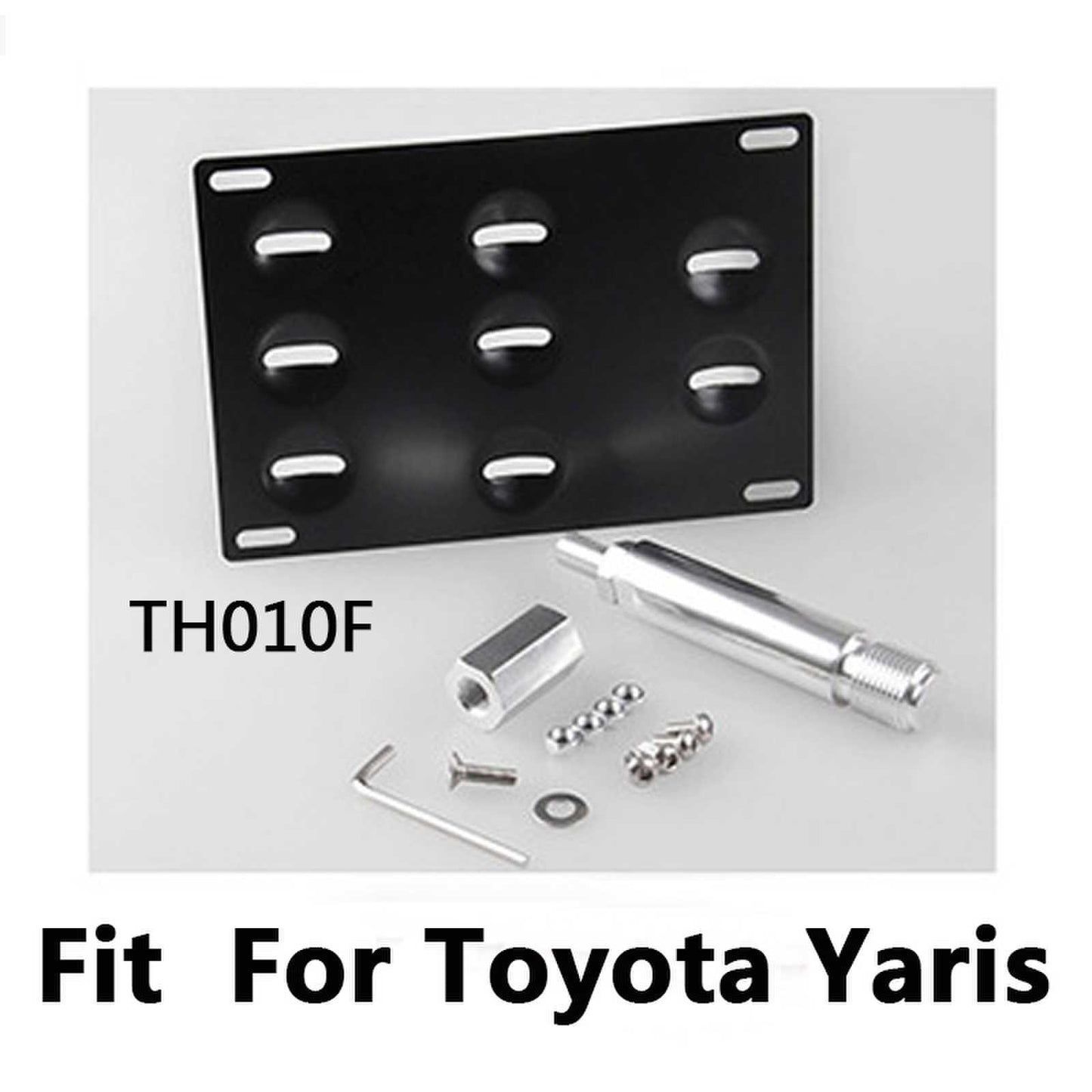 Front License Plate Bracket Car Tag Frame Holder 8 Holes Bumper Plate Mount