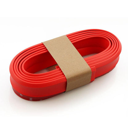 Universal 2.5m Car Bumper Lip Stickers Protector Front Bumper Lip Splitter Car Sticker Body Kits Rubber Strip