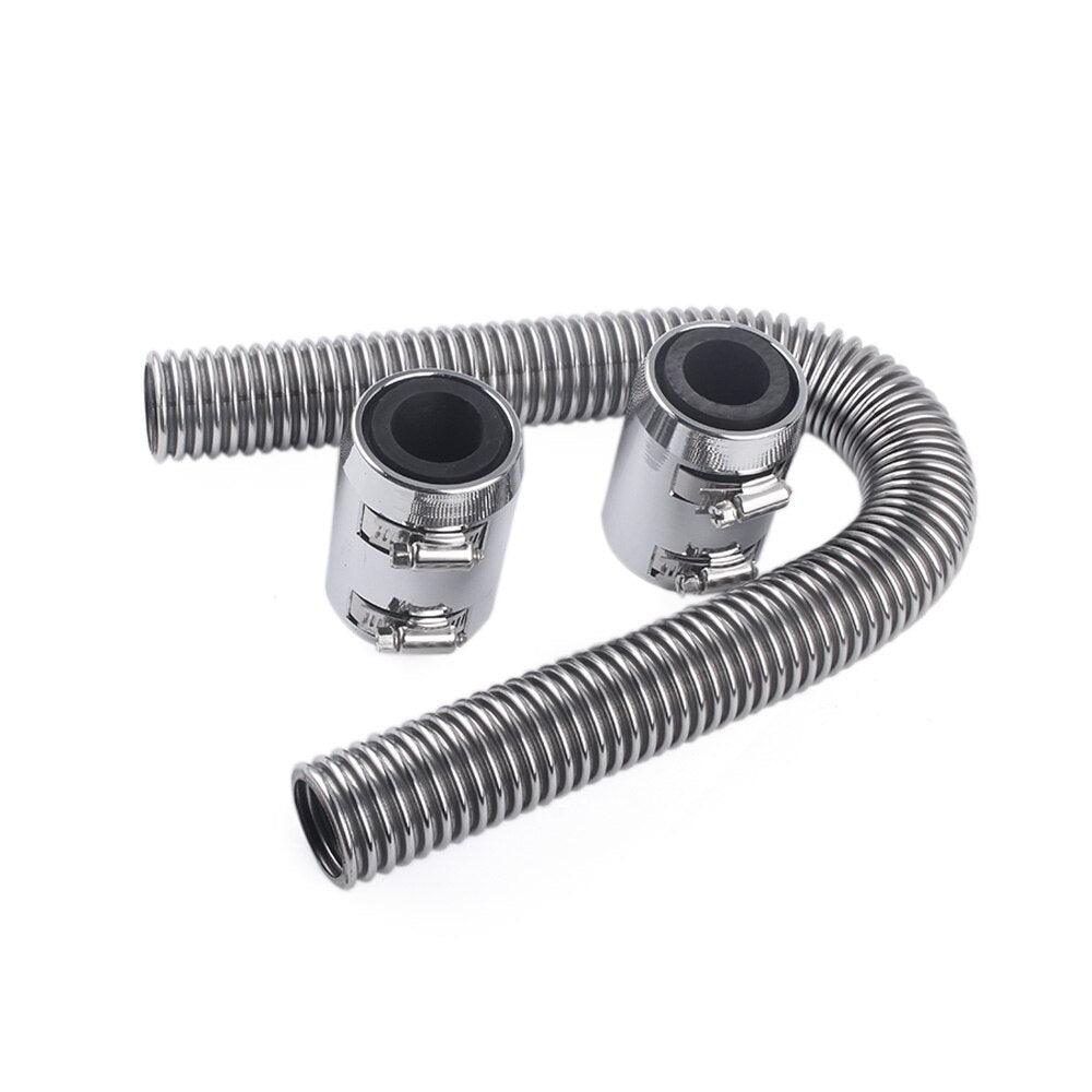 Universal Stainless Steel Radiator Flexible Coolant Water Hose Kit with Caps