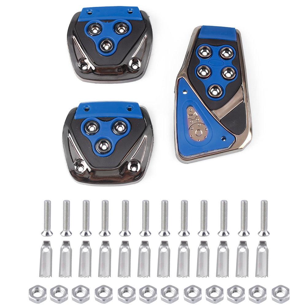 3Pcs Non-Slip Rubber Manual Foot Pedal Cover Set Kit