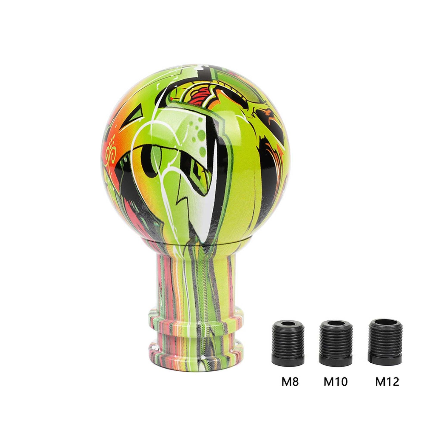 Universal Acrylic Shift Knob Ball Graffiti Gear Stick Shift Knob
