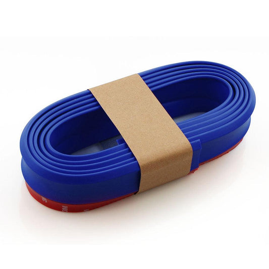 Universal 2.5m Car Bumper Lip Stickers Protector Front Bumper Lip Splitter Car Sticker Body Kits Rubber Strip