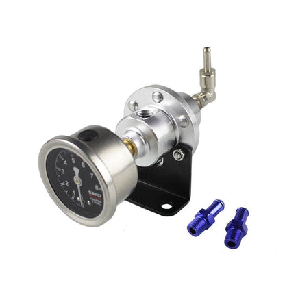 Adjustable Fuel Pressure Regulator with Gauge 0-140 PSI Universal 6AN