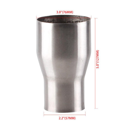 Universal Exhaust Reducer Connector Pipe Tube Adapter OD:2" 2.25'' 2.5'' 3''