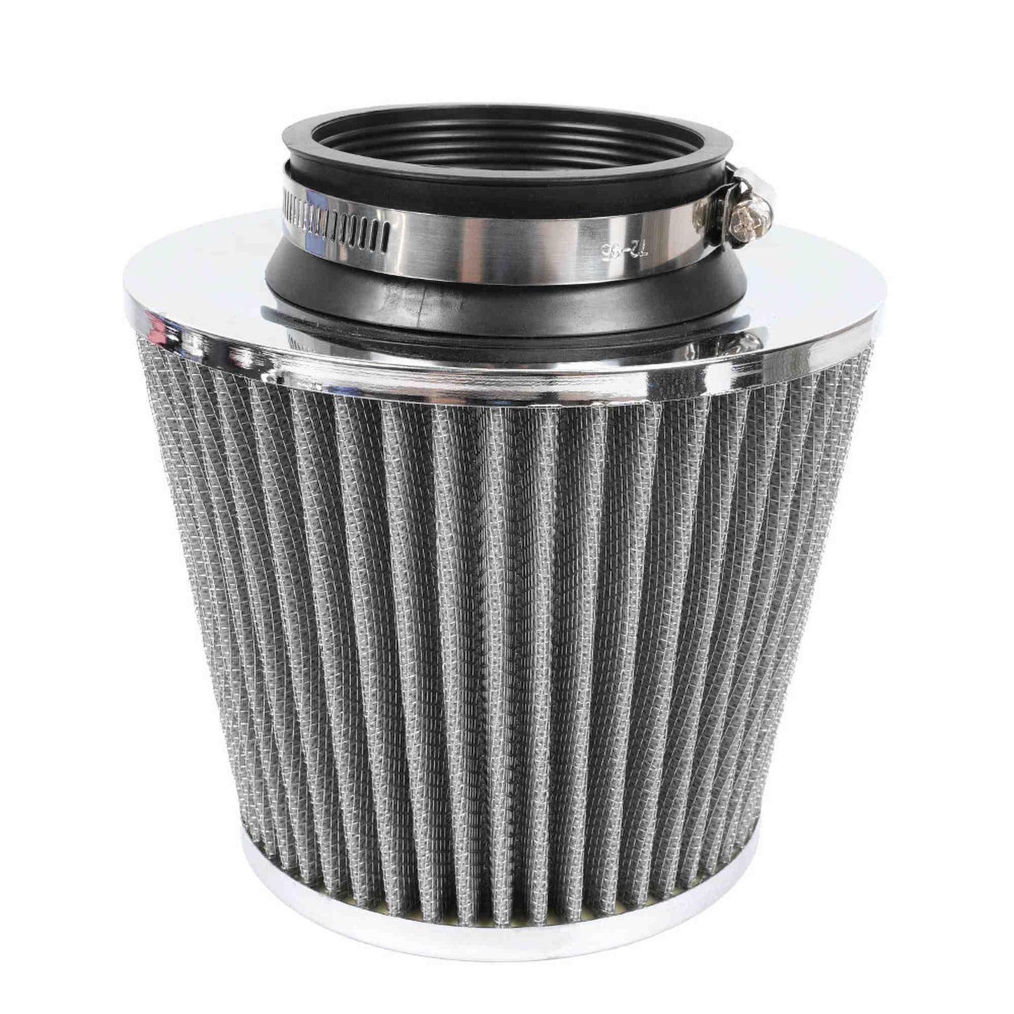 Universal 76mm High Performance Cold Air Filter Clamp-On Air Intake Filter Washable Filter