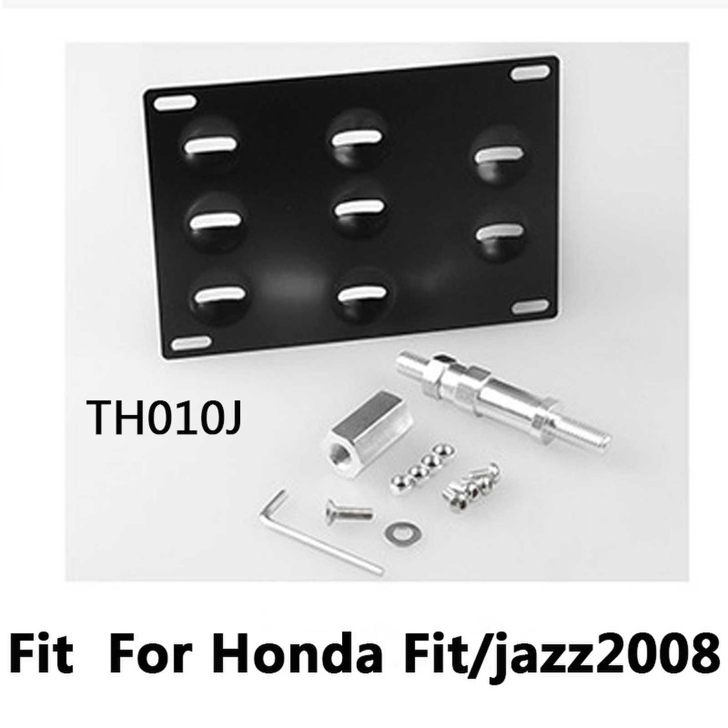 Front License Plate Bracket Car Tag Frame Holder 8 Holes Bumper Plate Mount