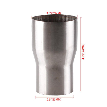 Universal Exhaust Reducer Connector Pipe Tube Adapter OD:2" 2.25'' 2.5'' 3''