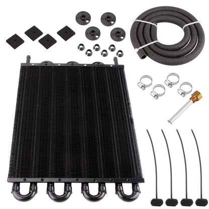 Universal Transmission Oil Cooler Kit 4/6/8 Pass Tube &  Fin Oil Cooler Kit