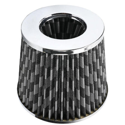 Universal 76mm High Performance Cold Air Filter Clamp-On Air Intake Filter Washable Filter