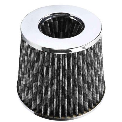 Universal 76mm High Performance Cold Air Filter Clamp-On Air Intake Filter Washable Filter